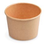 Eisbecher aus Pappe Kraftpapier braun O90mm 250 ml, 50 Stk.
