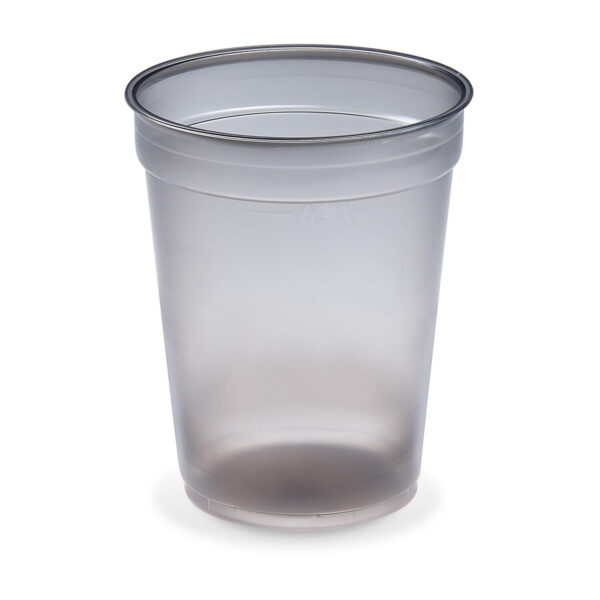Mehrwegbecher Pfandbecher rauch-grau transparent PP Eichstrich 0,3l O78mm, 58 Stk.