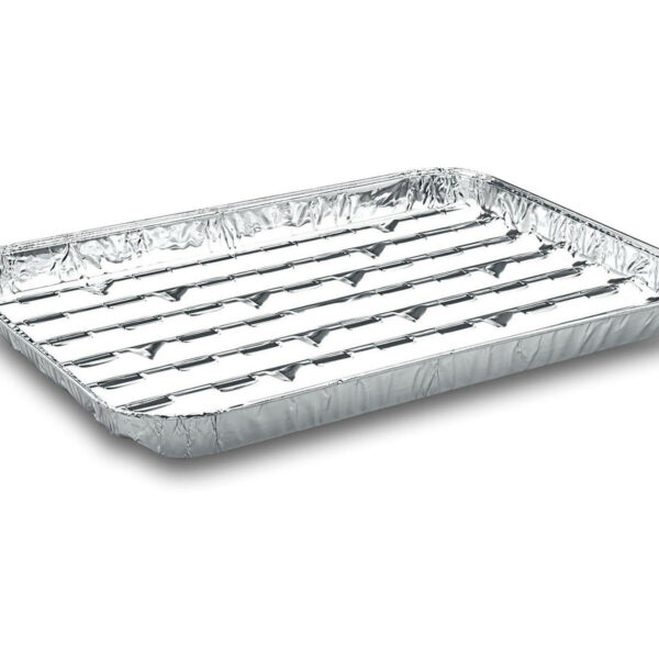 Alu-Grillpfannen Grillschalen BBQ, 34.4 x 22.4cm, mehrfach verwendbar, 5 Stk.