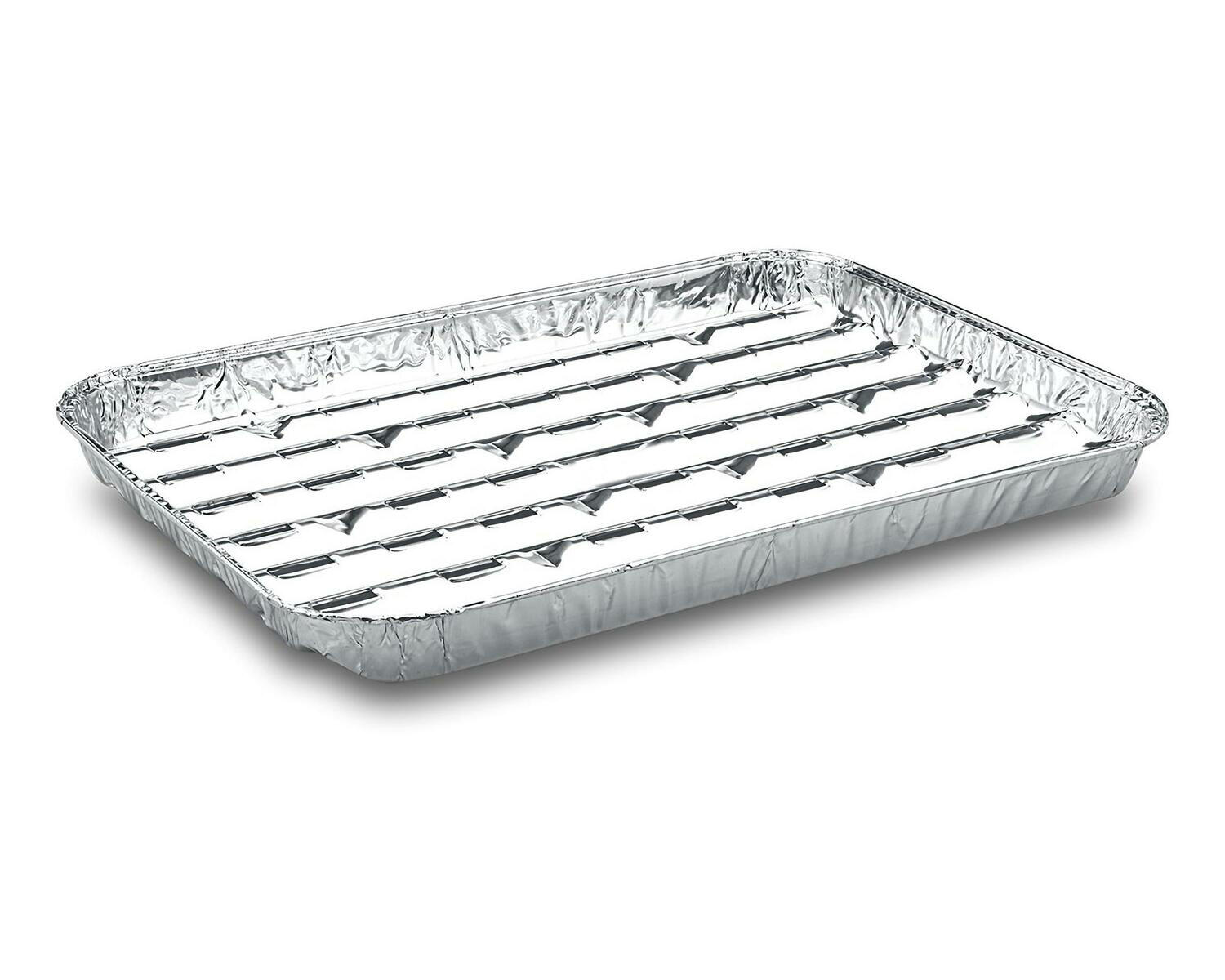 WX-Z0440 Alu-Grillpfannen Grillschalen BBQ, 34.4 x 22.4cm, mehrfach verwendbar, 5 Stk. – Bild 1