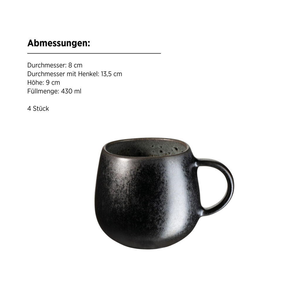Mäser CARELLIA Becher 430 ml, 4er