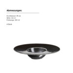 Mäser ANGRY Gourmetteller 19 cm SCHWARZ, 4er Set