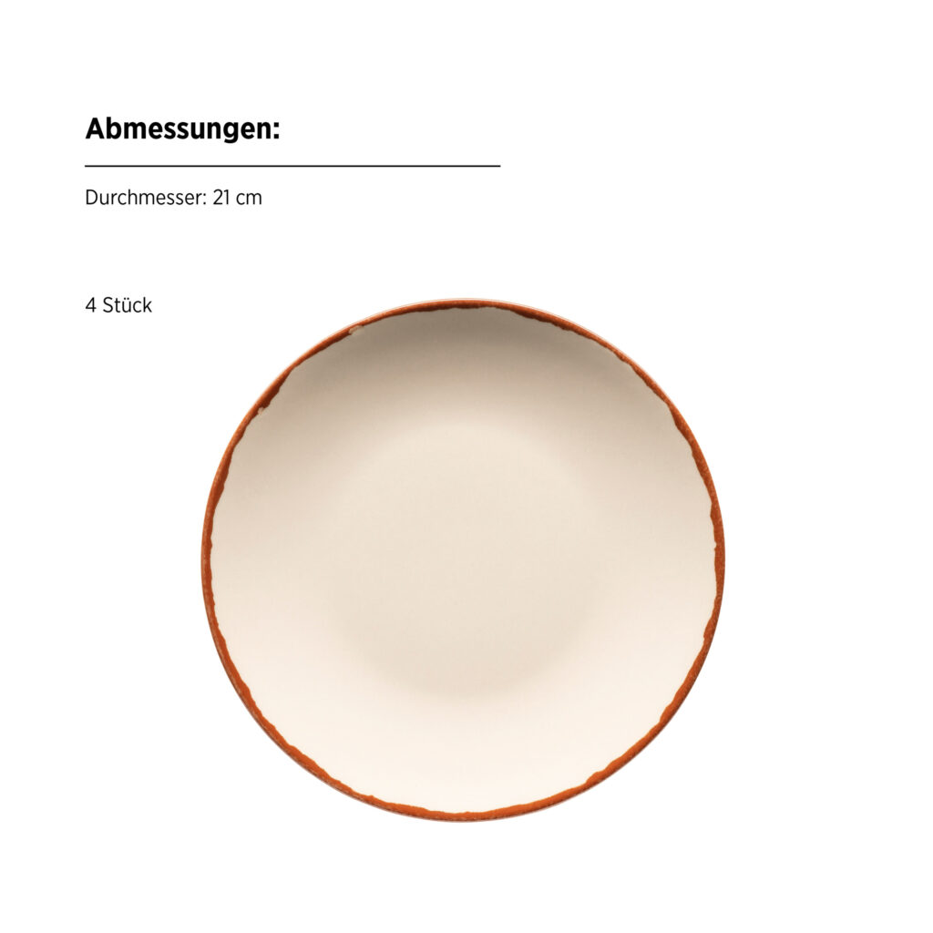 Mäser ELENI Dessertteller 21 cm, 4er-Set