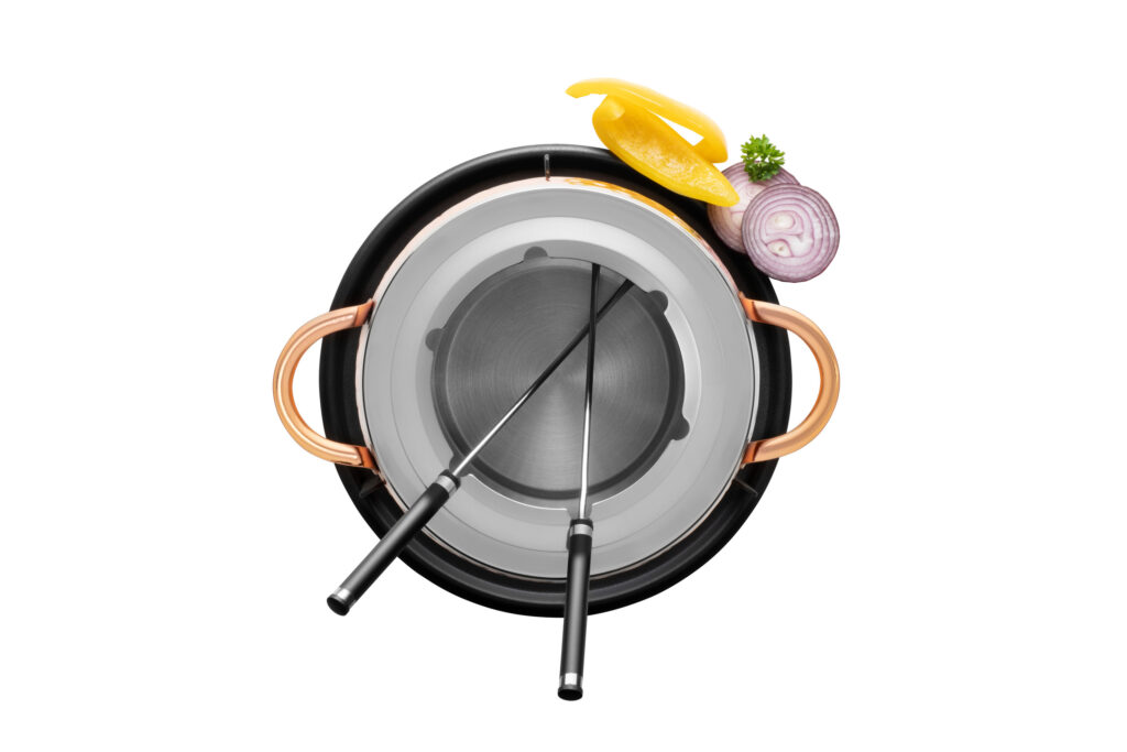 Mäser Fondueset 11-tlg. Kupfer für 6 Personen