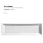 Mäser TRENDY LINE 2er Teller rechteckig 38x13 cm