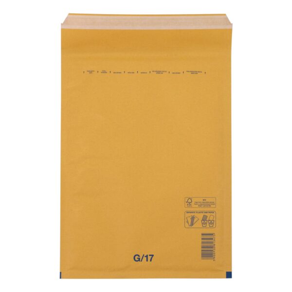 BUDGET Luftpolstertaschen 7/G-17, 230x340mm, passend für A4, braun, 100 Stk.