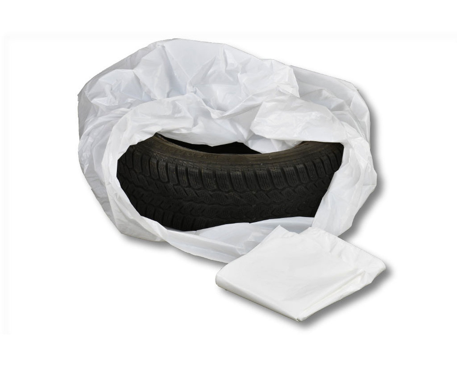 dm-12300307 Seitenfaltensäcke Reifensäcke weiß 780+300×1000mm 30my lose verpackt, 250 Stk. – Bild 1