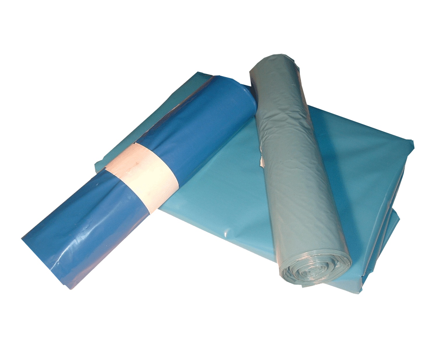 dm_mull_blau LDPE-Müllsäcke 120 L, 700 x 1100 mm, Typ 60 = 28 my Regenerat blau, 250 Stk. – Bild 1
