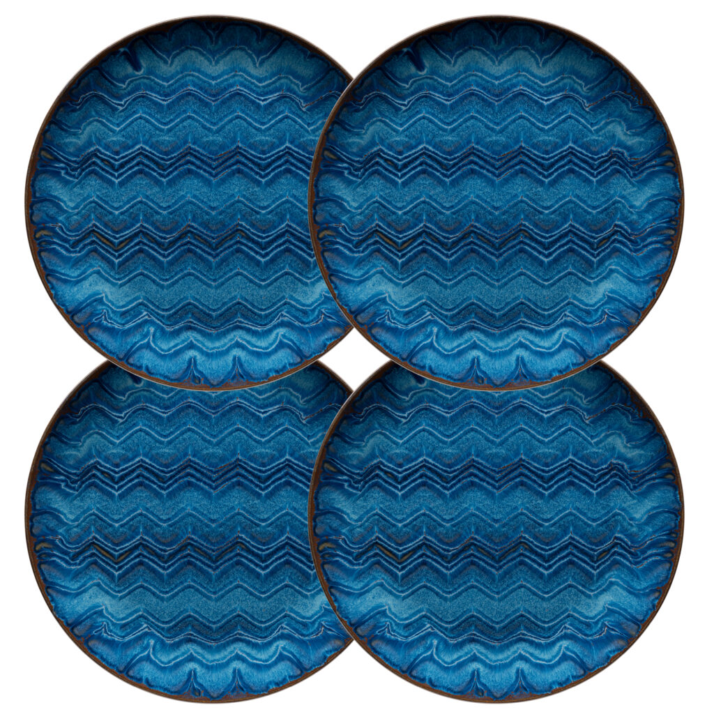 Mäser TINKA Platzteller 33 cm, 4er-Set, CLASSIC BLUE
