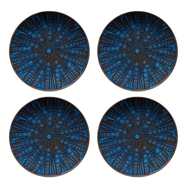 Mäser MIRNA Teller flach 27 cm, 4er-Set, CLASSIC BLUE