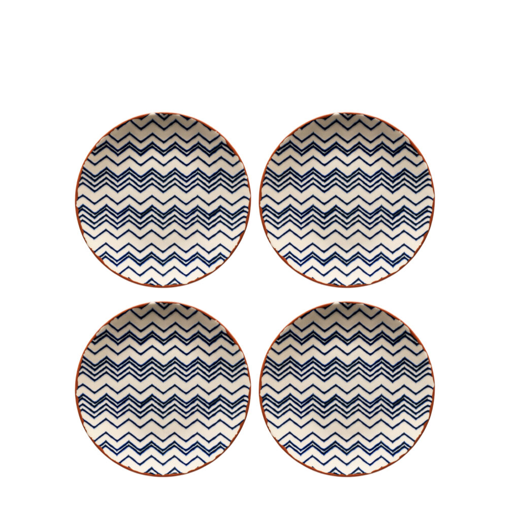 Mäser MALENA Dessertteller 21 cm, 4er-Set, CLASSIC BLUE