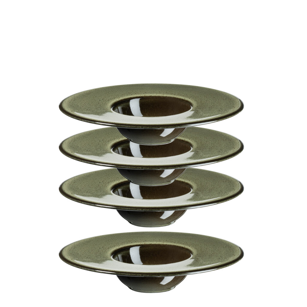 Mäser AMBITIOUS Gourmetteller 19 cm GRÜN, 4er Set