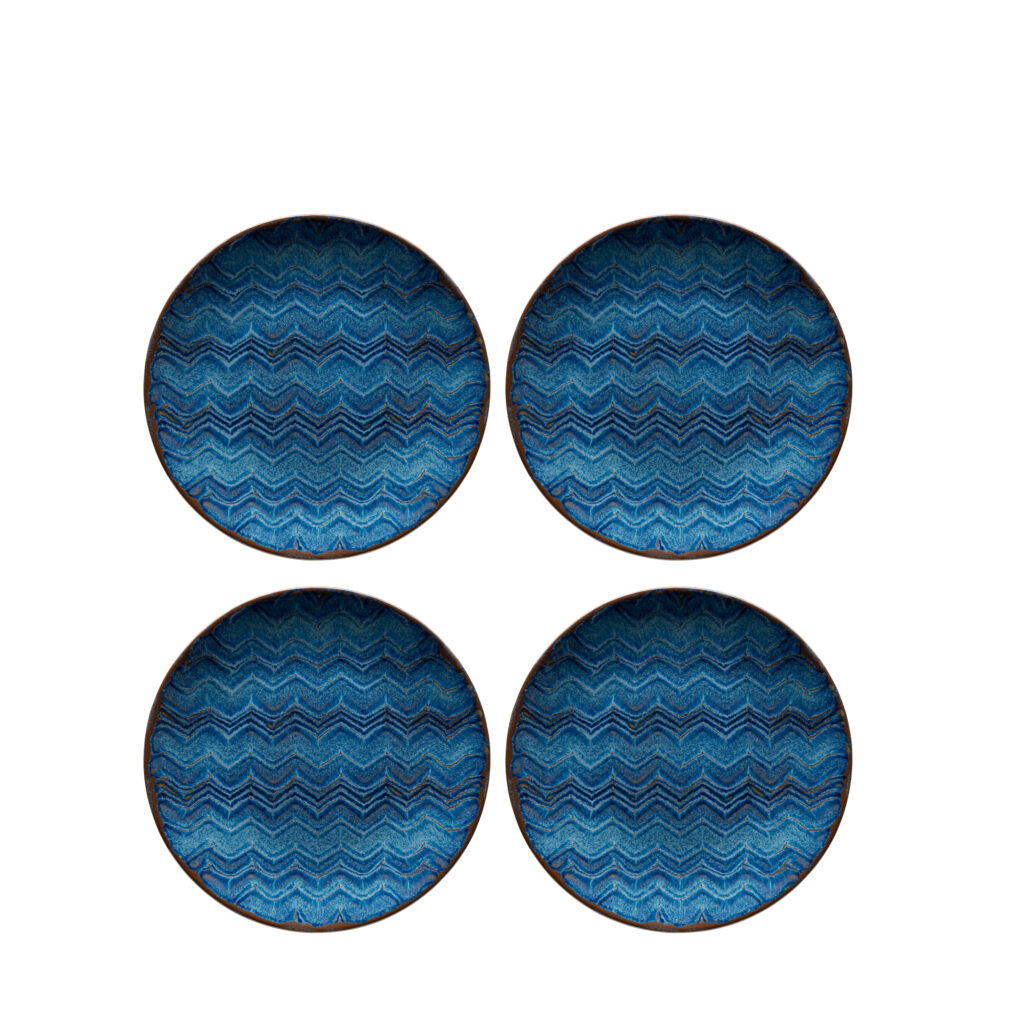 Mäser TINKA Dessertteller 21 cm, 4er-Set, CLASSIC BLUE