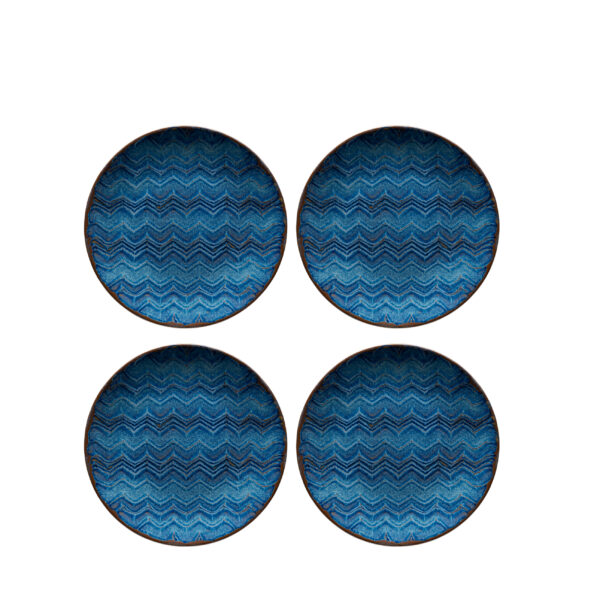 Mäser TINKA Dessertteller 21 cm, 4er-Set, CLASSIC BLUE