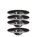 Mäser ANGRY Gourmetteller 19 cm SCHWARZ, 4er Set