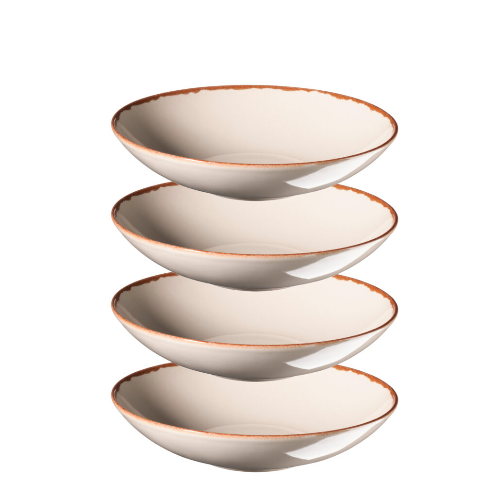 Mäser ELENI Teller tief 22 cm, 4er-Set