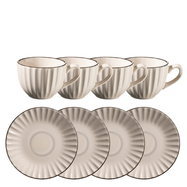 Mäser OSITA Kaffeetassenset 8-tlg. Weiß