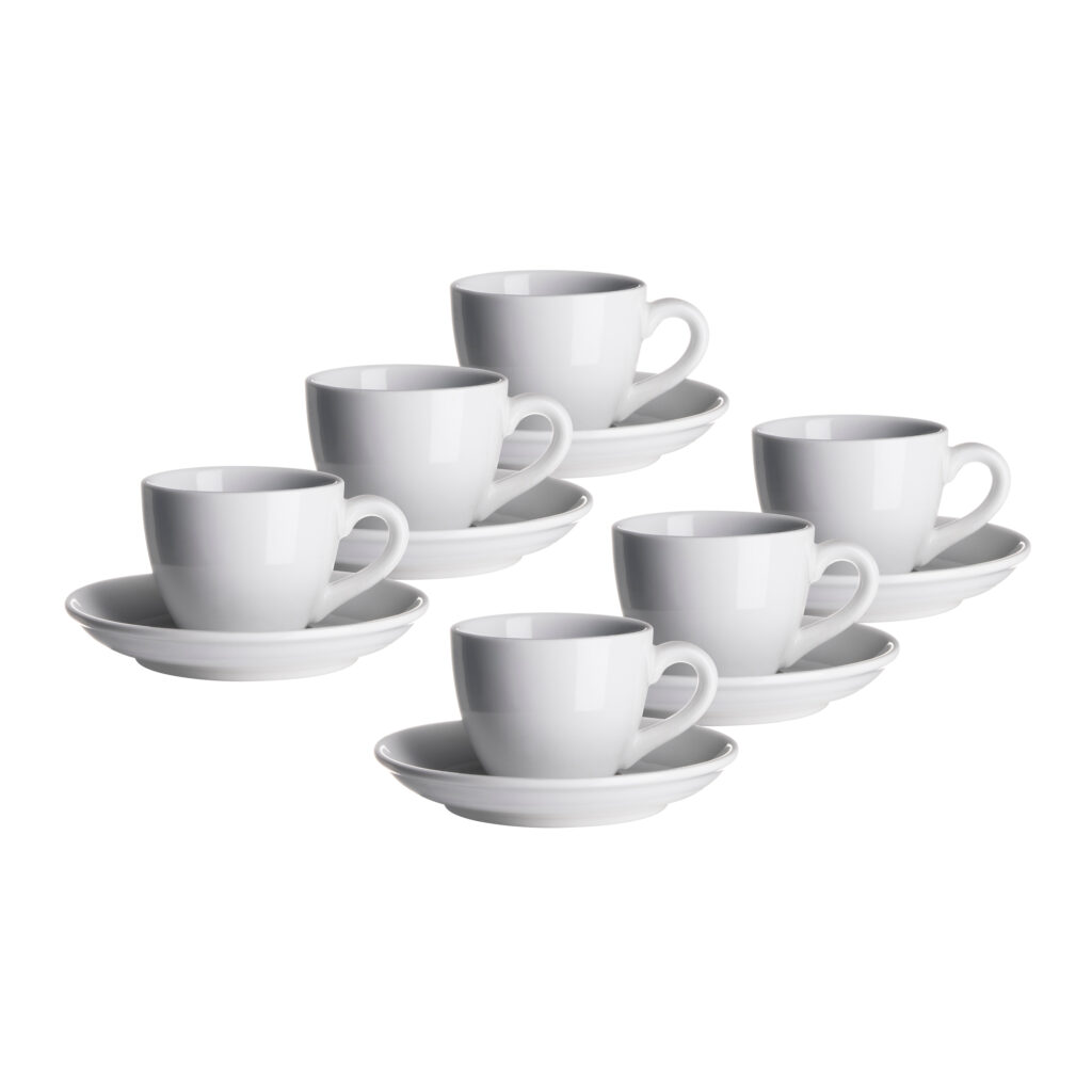 Mäser COLOMBIA Cappuccinoobere 22 cl mit Untere 15 cm 6er