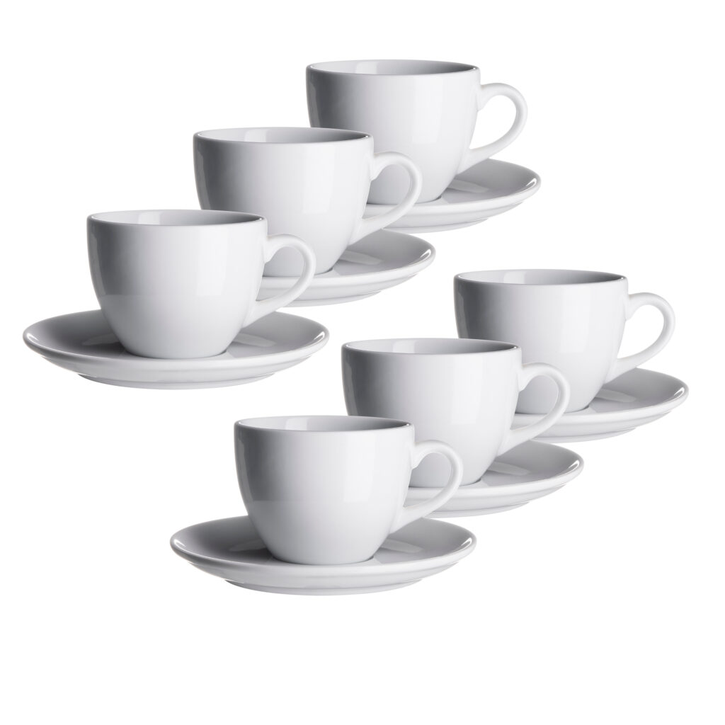 Mäser COLOMBIA Kaffeeobere 18 cl mit Untere 15 cm 6er