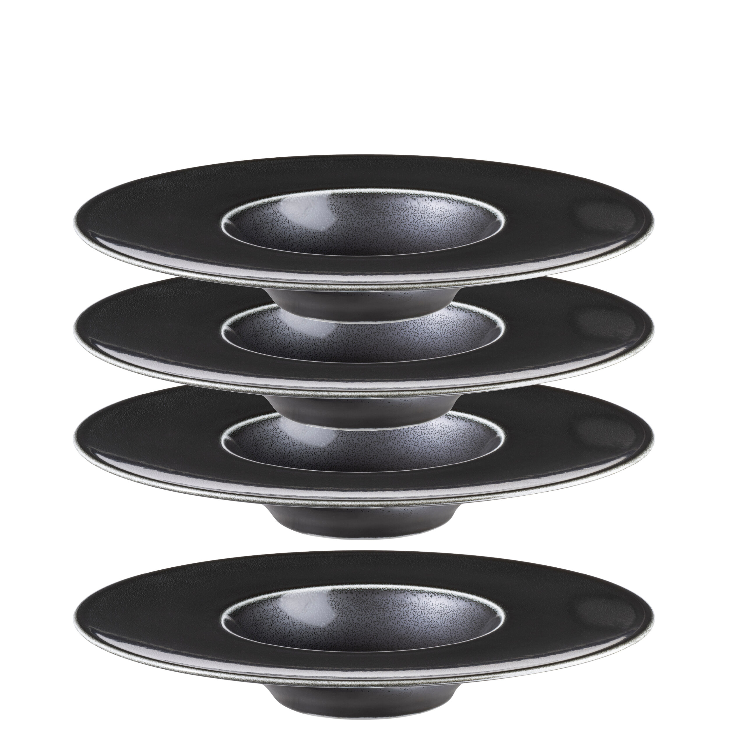 Mäser ANGRY Gourmetteller 25 cm SCHWARZ, 4er Set Mäser ANGRY Gourmetteller 25 cm SCHWARZ, 4er Set