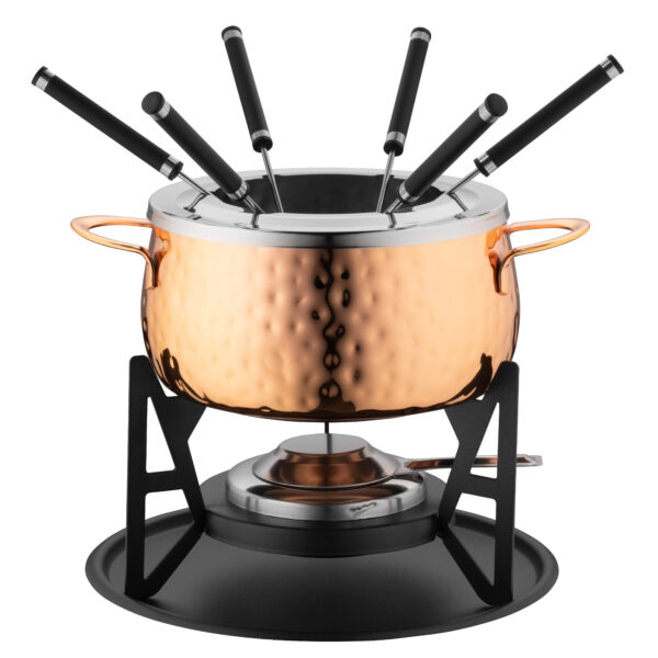 Mäser Fondueset 11-tlg. Kupfer für 6 Personen