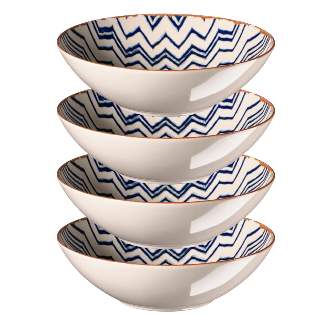 Mäser MALENA Schüssel 24 cm, 4er-Set, CLASSIC BLUE