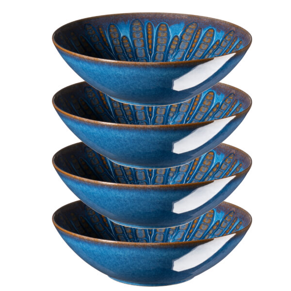 Mäser MIRNA Schüssel 24 cm, 4er-Set, CLASSIC BLUE