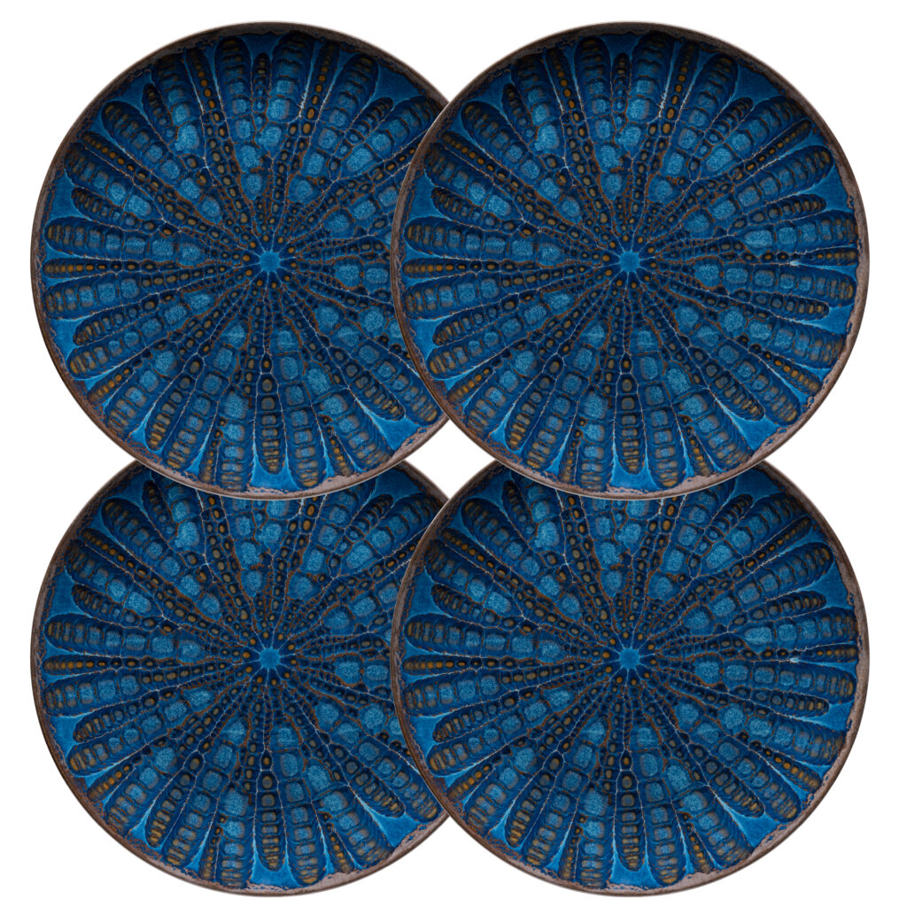 Mäser MIRNA Platzteller 33 cm, 4er-Set, CLASSIC BLUE