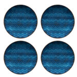 Mäser TINKA Teller flach 27 cm, 4er-Set, CLASSIC BLUE