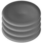 Mäser VADA Platte oval 33,5 x 22,5 cm, 4er-Set, DUNKELGRAU