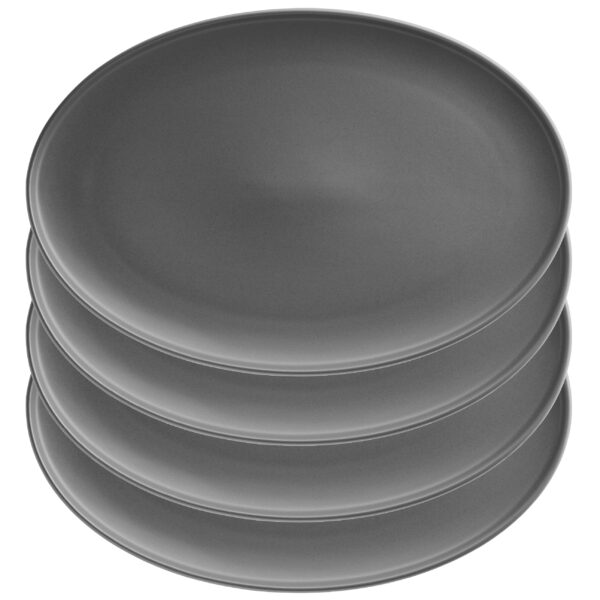 Mäser VADA Platte oval 33,5 x 22,5 cm, 4er-Set, DUNKELGRAU