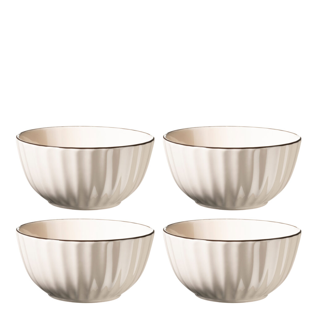Mäser OSITA Schüssel 15 cm, 4er-Set, Weiß