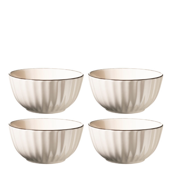 Mäser OSITA Schüssel 15 cm, 4er-Set, Weiß