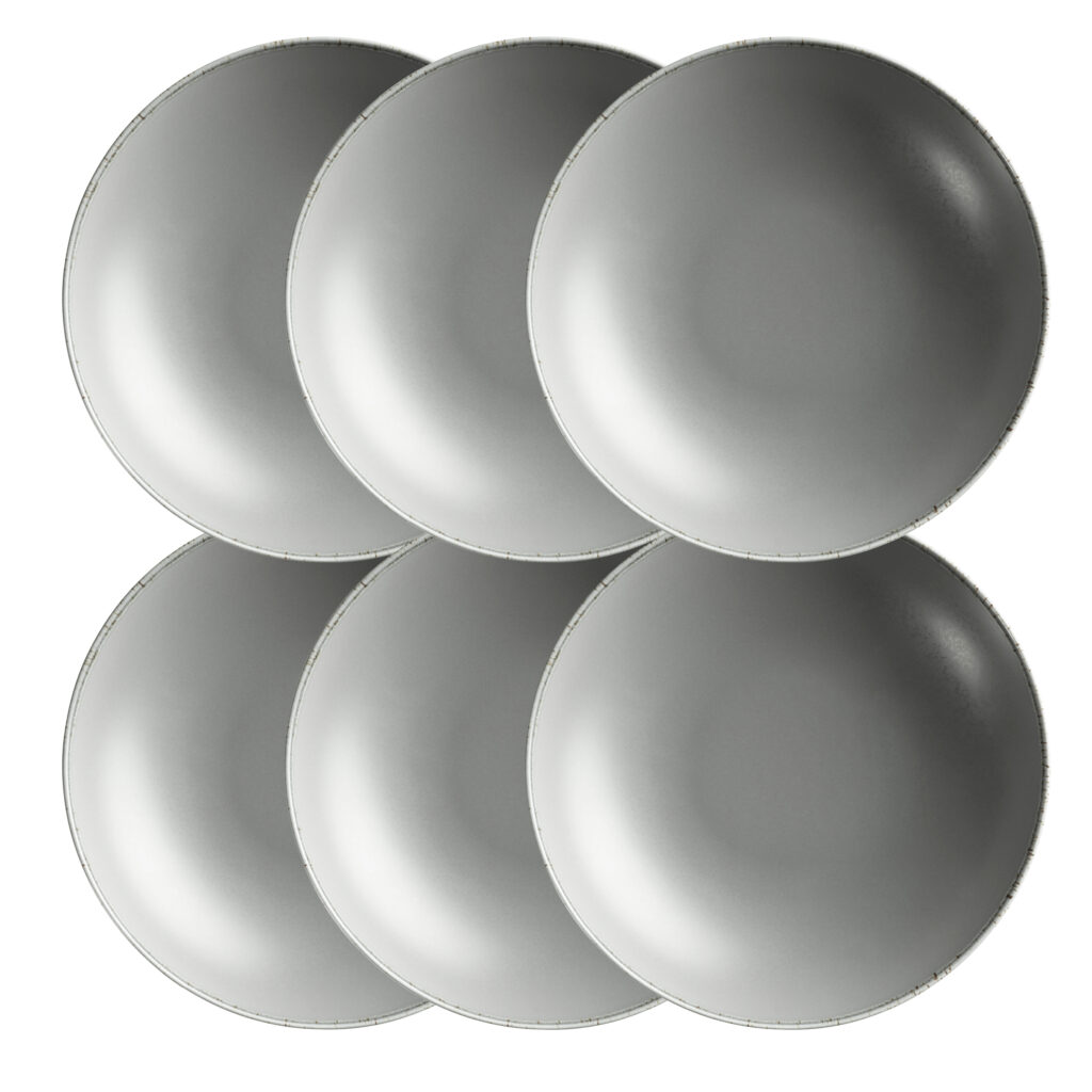 Mäser NEUTRAL Teller tief 24 cm, 6er Set