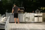 Myoutdoorkitchen Freistehender Gasgrill mit 6 Brennern und Infrarotbrenner – Bild 9