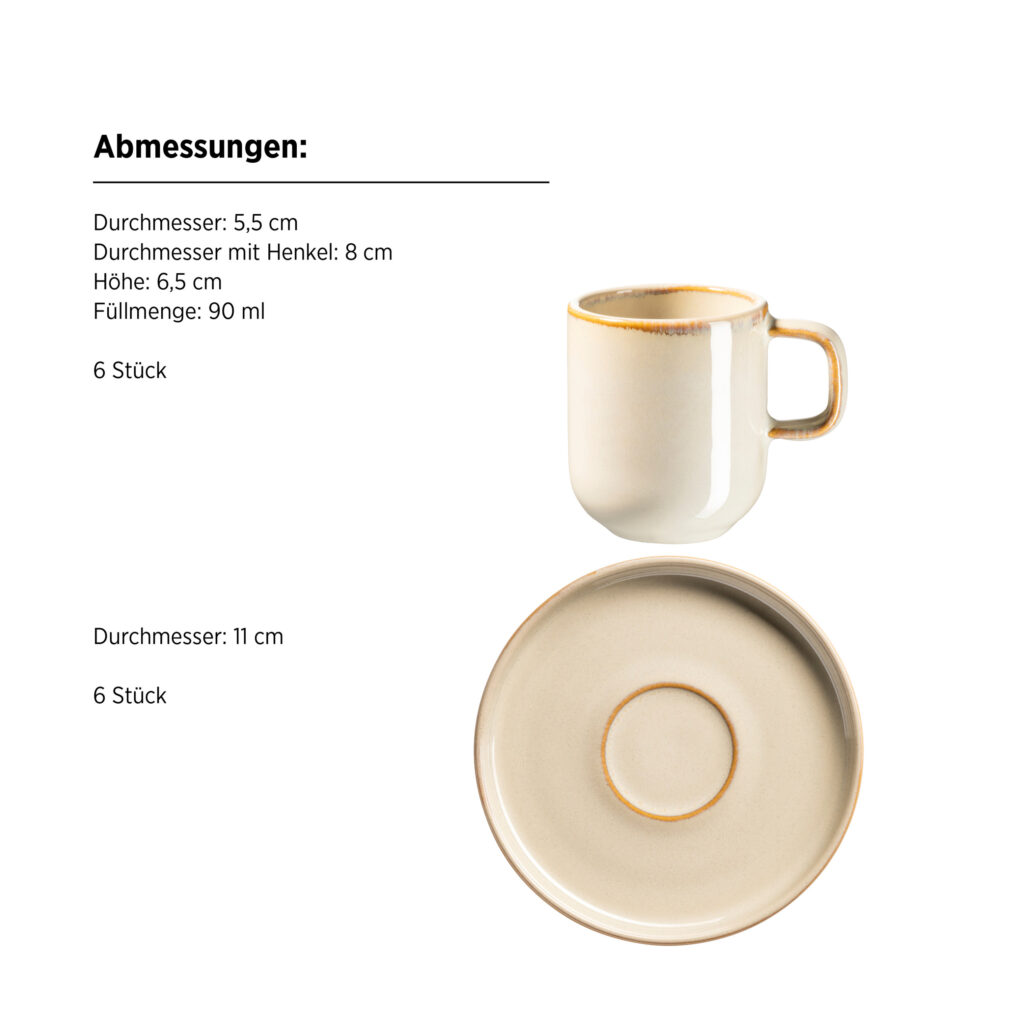 Mäser CORDELIA Espressotassen 12-teilig