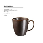 Mäser POWERFUL Kaffeebecher 33 cl, 6er Set