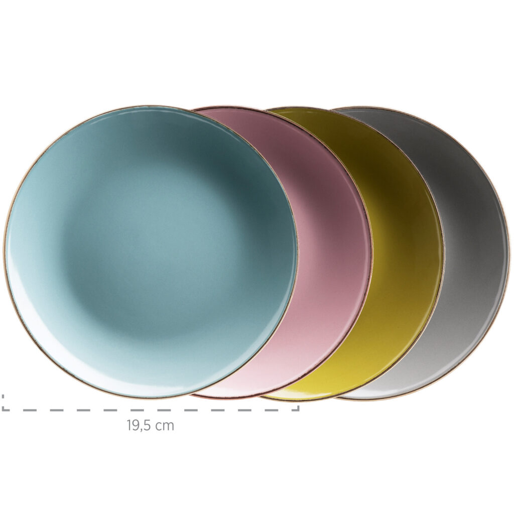 Mäser METALLIC RIM Kombiset 16-tlg. 4-farbig sort.