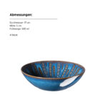 Mäser MIRNA Schüssel 17 cm, 4er-Set, CLASSIC BLUE