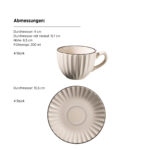 Mäser OSITA Kaffeetassenset 8-tlg. Weiß