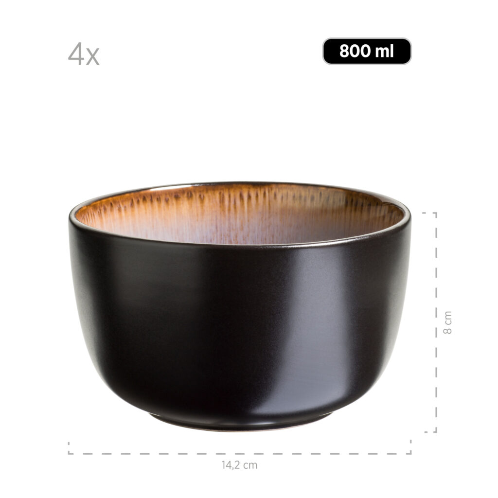 Mäser TEONA Schüssel 14,2 cm, 4er-Set