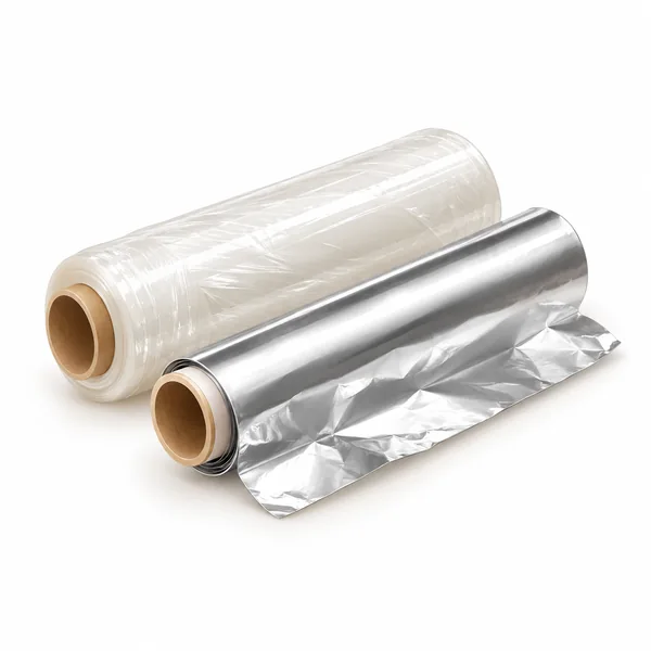 Stretchfolie und Aluminiumfolie auf Rollen