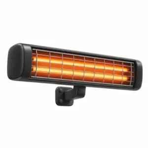 Infrarot-Heizstrahler mit Schutzgitter als 3D-Illustration