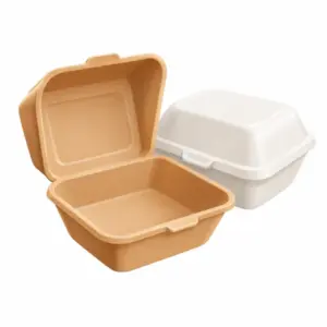 Speisebox mit separatem Deckel als 3D-Illustration