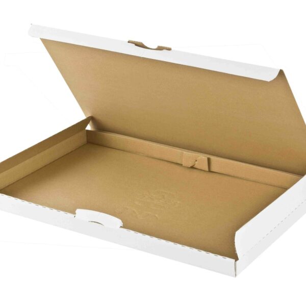 Versandkarton 255x190x20mm schnelle Aufrichtung mit Steckverschluss Großbrief Maxibrief A5 B5 weiß