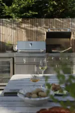 Myoutdoorkitchen Freistehender Gas- und Holzkohlegrill – Bild 4
