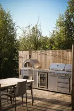 Myoutdoorkitchen Freistehender Gas- und Holzkohlegrill – Bild 11