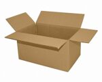 Faltkarton 280x180x140mm 1-wellig Dickwelle braun