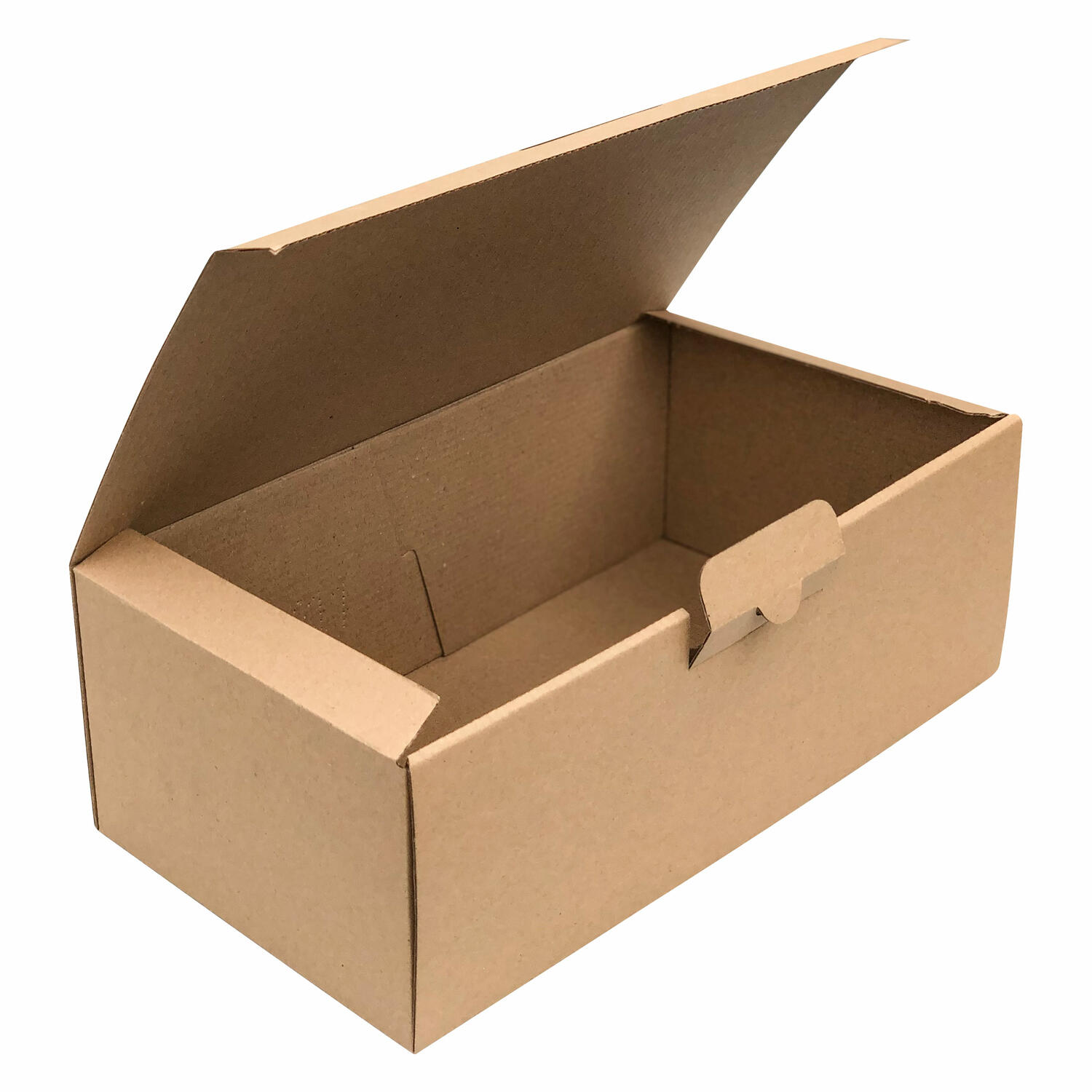 stanzkarton_1sl Versandkarton 310x170x110mm schnelle Aufrichtung mit Steckverschluss braun – Bild 1