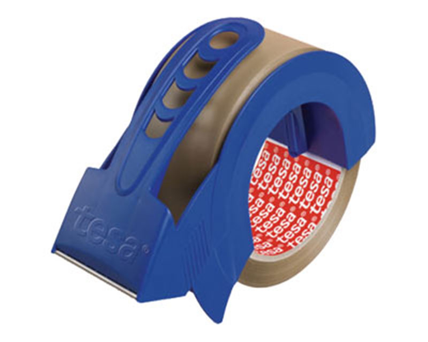 tesahand_4124_abroller Klebeband Packband tesapack 57424 mit praktischem Abroller, braun – Bild 1